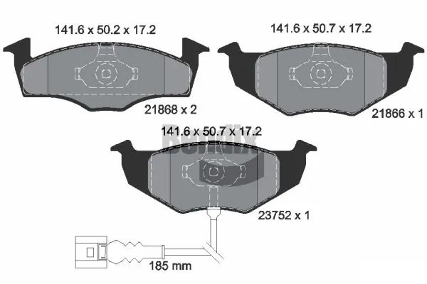 BENDIX Braking fékbetétkészlet, tárcsafék - BPD1855 - TothCarparts