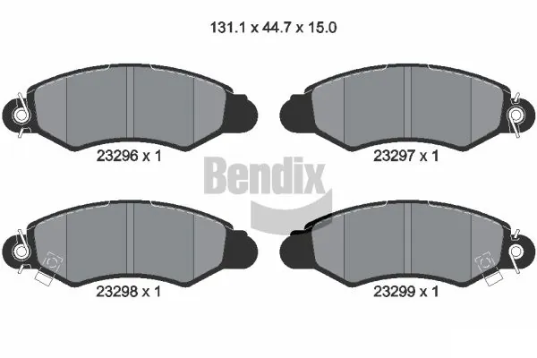 BENDIX Braking fékbetétkészlet, tárcsafék - BPD1958 - TothCarparts