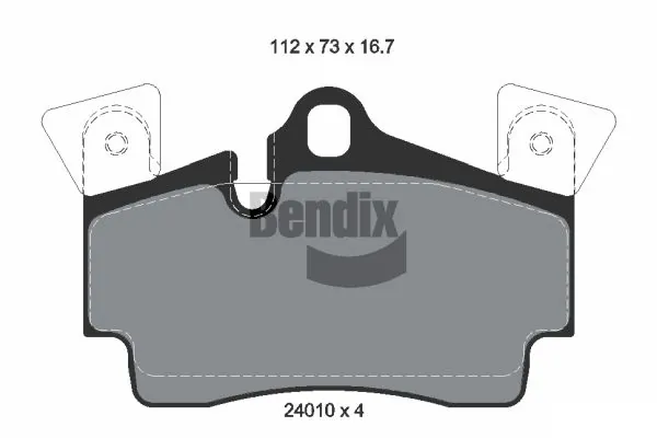 BENDIX Braking fékbetétkészlet, tárcsafék - BPD2076 - TothCarparts