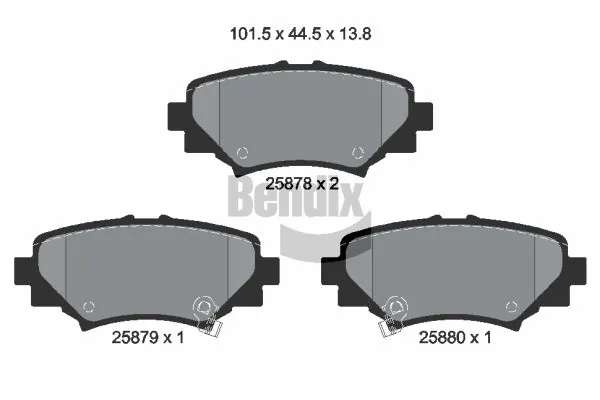 BENDIX Braking fékbetétkészlet, tárcsafék - BPD2273 - TothCarparts