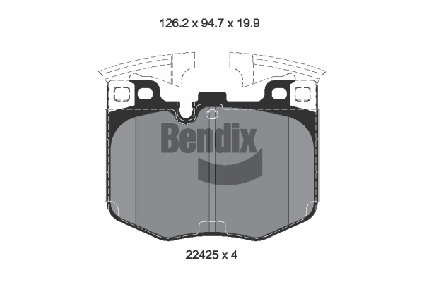 BENDIX Braking fékbetétkészlet, tárcsafék - BPD2336 - TothCarparts