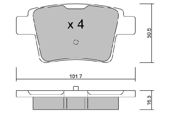 AISIN fékbetétkészlet, tárcsafék - BPFO-2006 - TothCarparts