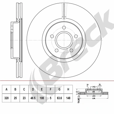 BRECK féktárcsa - BR 417 VA100 - TothCarparts