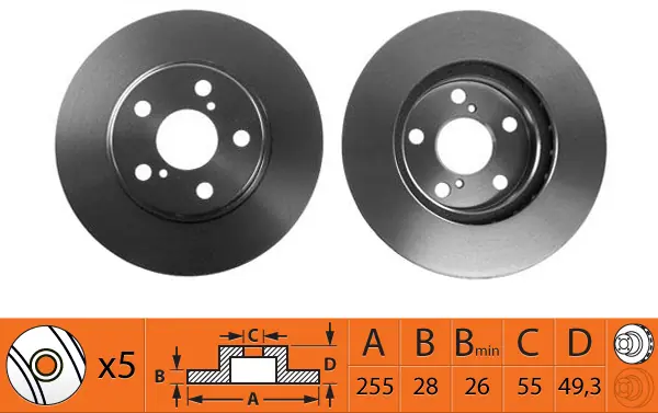 SB féktárcsa - BR21110T - TothCarparts