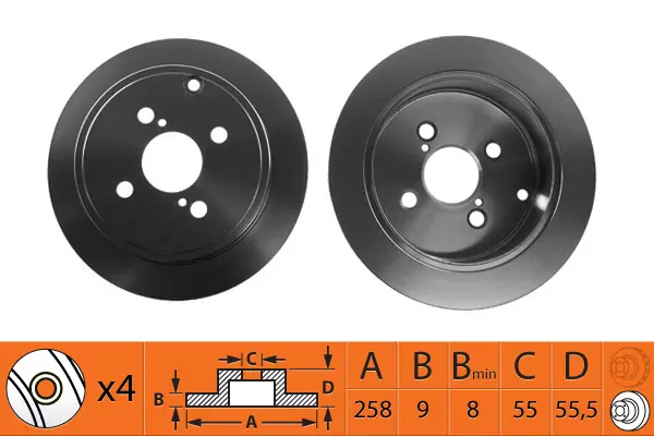 SB féktárcsa - BR21132 - TothCarparts