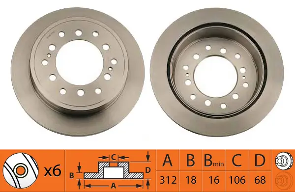 SB féktárcsa - BR21140T - TothCarparts