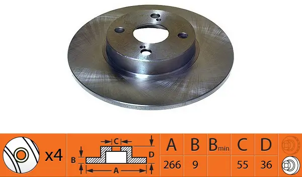 SB féktárcsa - BR21146 - TothCarparts