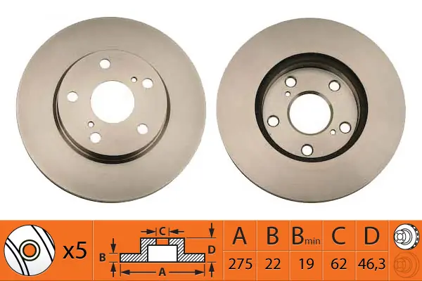 SB féktárcsa - BR21149 - TothCarparts