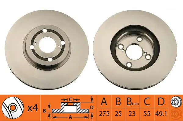 SB féktárcsa - BR21185T - TothCarparts