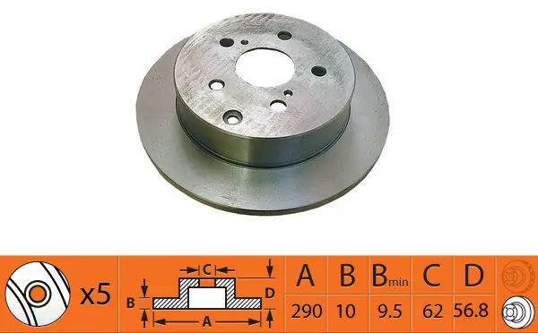 SB féktárcsa - BR21199 - TothCarparts