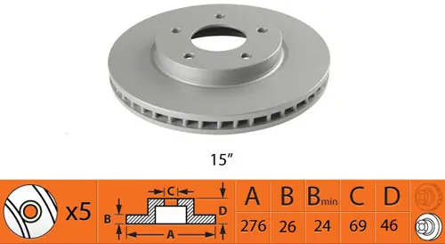 SB féktárcsa - BR23130T - TothCarparts