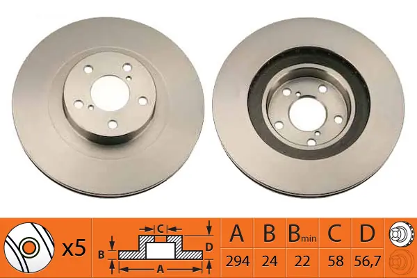 SB féktárcsa - BR27106T - TothCarparts