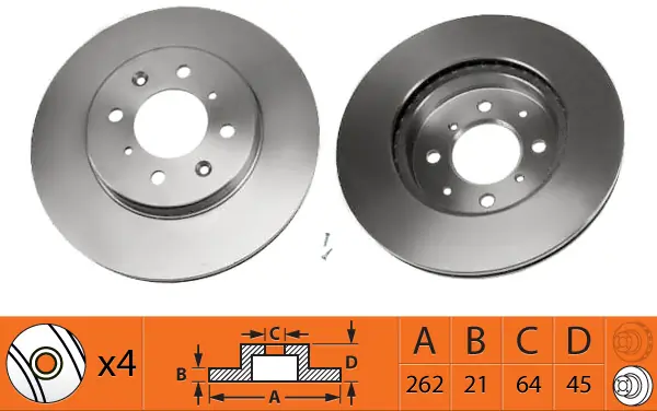 SB féktárcsa - BR28106T - TothCarparts