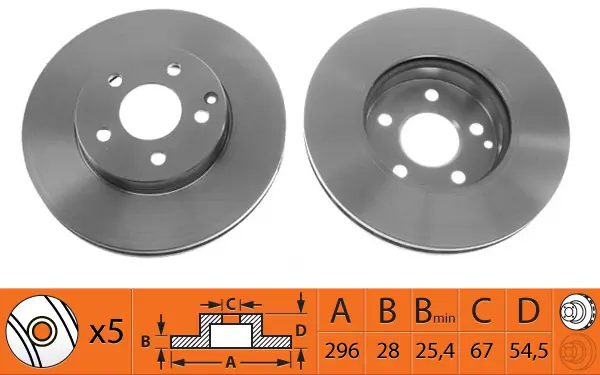 SB féktárcsa - BR31115T - TothCarparts
