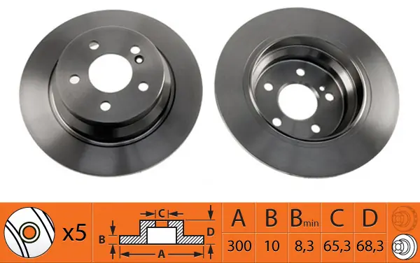 SB féktárcsa - BR31116 - TothCarparts