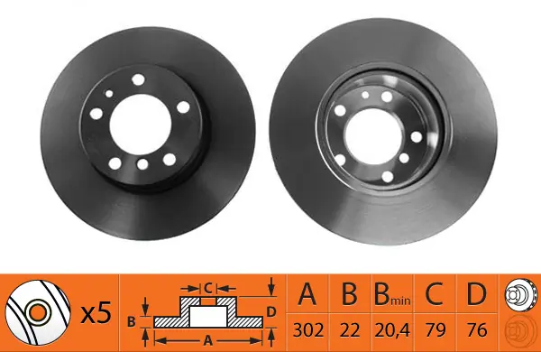 SB féktárcsa - BR32106T - TothCarparts