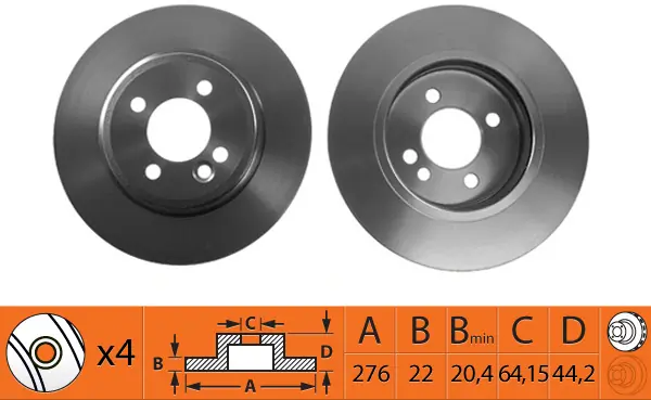 SB féktárcsa - BR32111T - TothCarparts