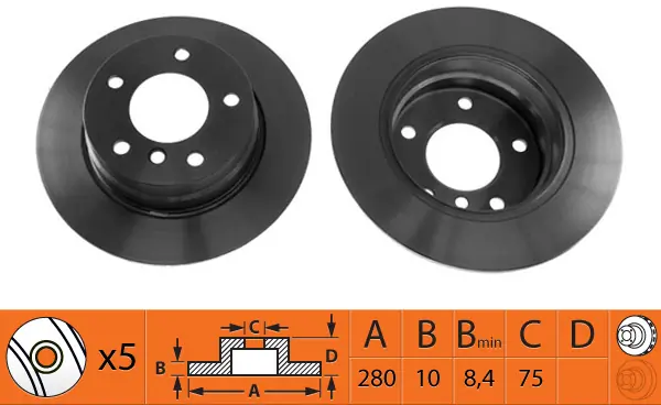SB féktárcsa - BR32113 - TothCarparts