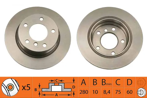 SB féktárcsa - BR32116 - TothCarparts