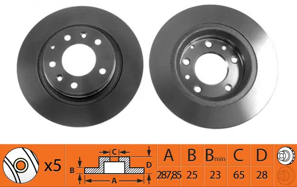 SB féktárcsa - BR33117T - TothCarparts