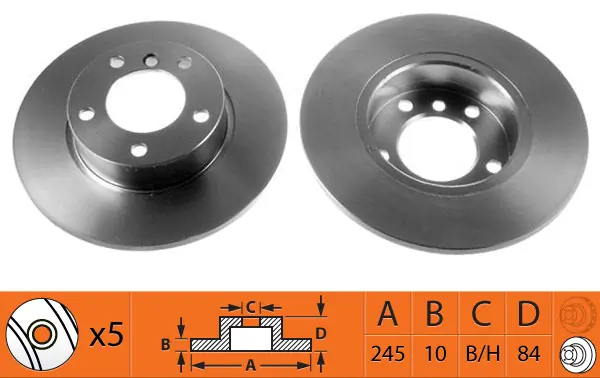 SB féktárcsa - BR33118 - TothCarparts