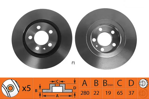 SB féktárcsa - BR33121T - TothCarparts