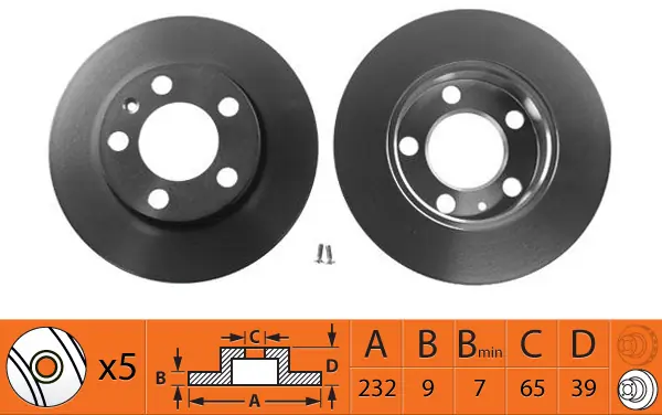 SB féktárcsa - BR33122 - TothCarparts