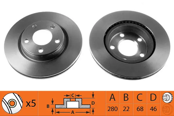 SB féktárcsa - BR33123T - TothCarparts
