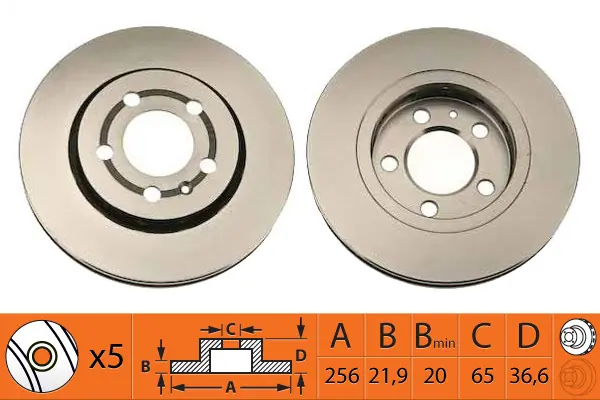 SB féktárcsa - BR33125T - TothCarparts