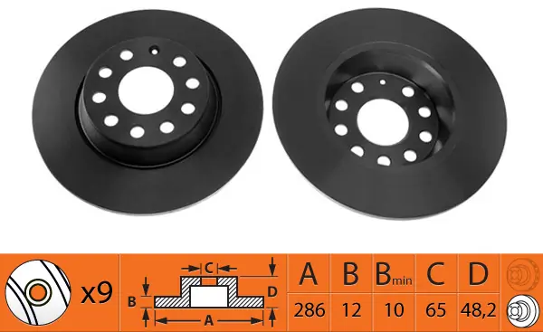 SB féktárcsa - BR33131 - TothCarparts