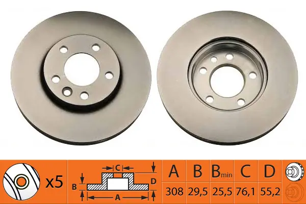 SB féktárcsa - BR33139T - TothCarparts