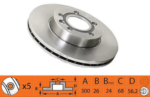 SB féktárcsa - BR33143T - TothCarparts