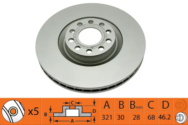 SB féktárcsa - BR33144T - TothCarparts