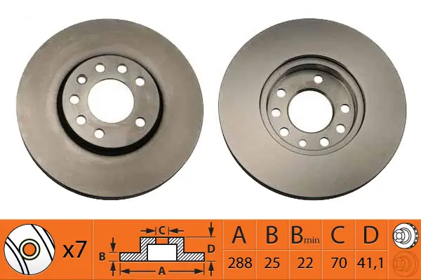 SB féktárcsa - BR34106T - TothCarparts