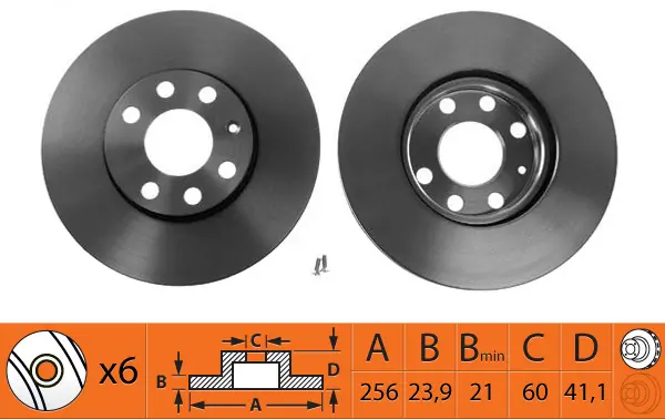 SB féktárcsa - BR34109T - TothCarparts