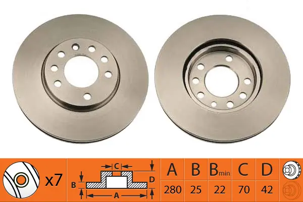 SB féktárcsa - BR34110T - TothCarparts