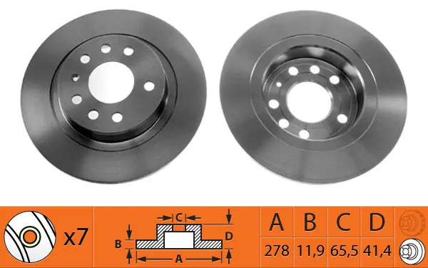SB féktárcsa - BR34113 - TothCarparts