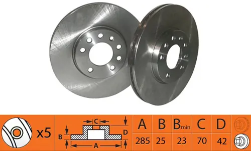 SB féktárcsa - BR34119T - TothCarparts
