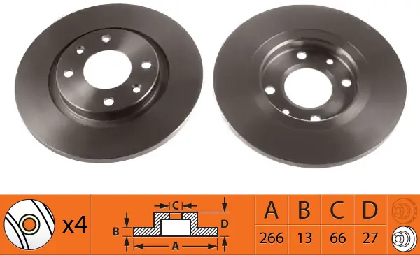 SB féktárcsa - BR42103 - TothCarparts