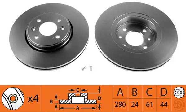 SB féktárcsa - BR43109T - TothCarparts