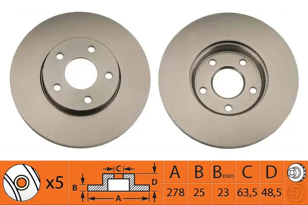SB féktárcsa - BR51112T - TothCarparts