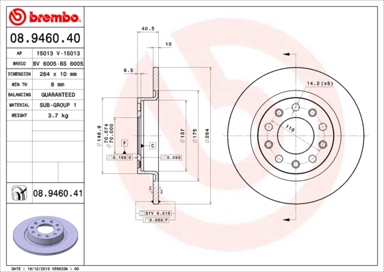 BRECO féktárcsa - BS 6005 - TothCarparts