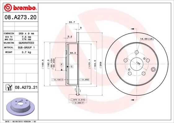 BRECO féktárcsa - BS 6039 - TothCarparts