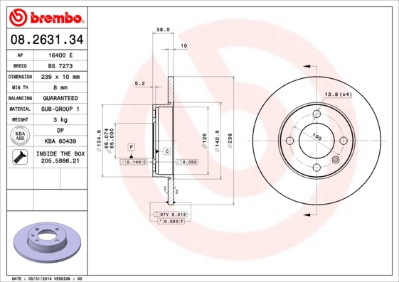 BRECO féktárcsa - BS 7273 - TothCarparts