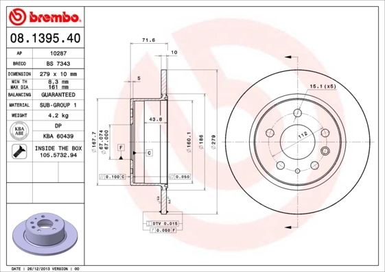 BRECO féktárcsa - BS 7343 - TothCarparts