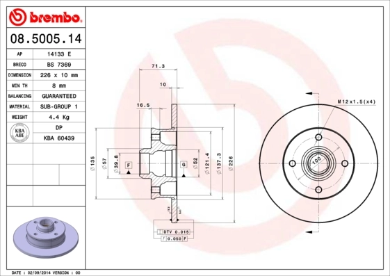 BRECO féktárcsa - BS 7369 - TothCarparts
