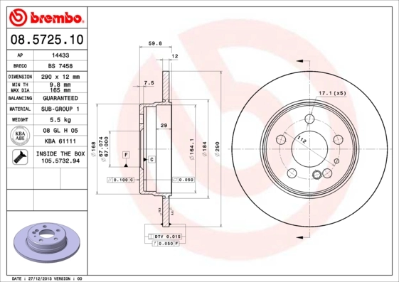 BRECO féktárcsa - BS 7458 - TothCarparts