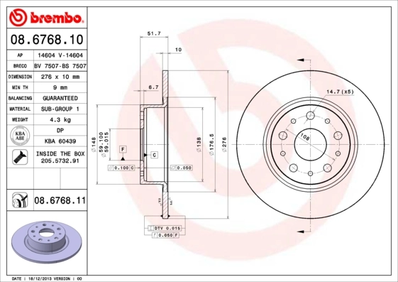 BRECO féktárcsa - BS 7507 - TothCarparts