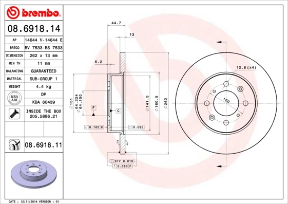 BRECO féktárcsa - BS 7533 - TothCarparts