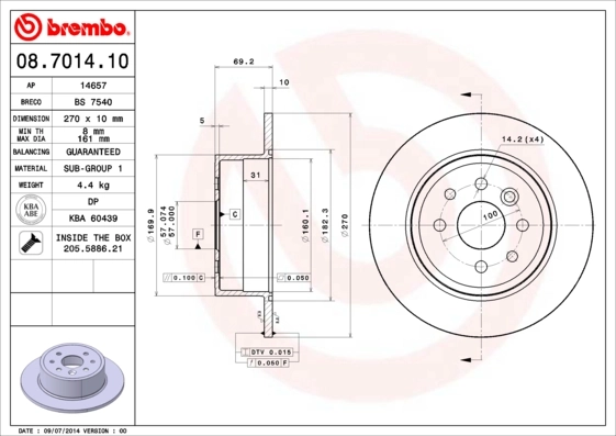 BRECO féktárcsa - BS 7540 - TothCarparts